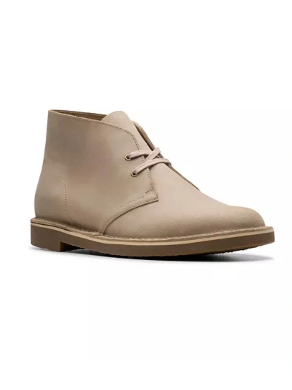 New Mens Clark’s Shepton Boots in Taupe Distressed Leather 11.5M